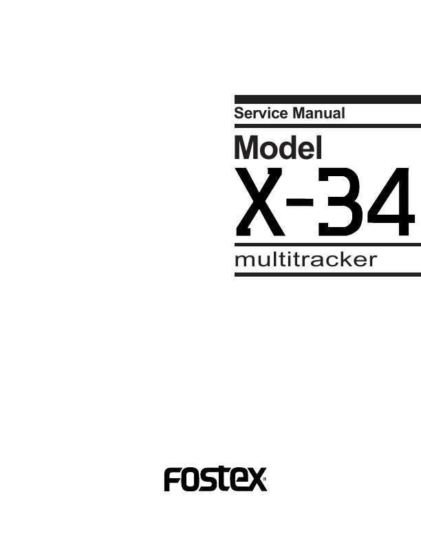 Fostex Fd 8 Service Manual