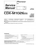 Сервисная инструкция Pioneer CDX-M1026ZG