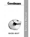 Сервисная инструкция Goodmans GCD-807