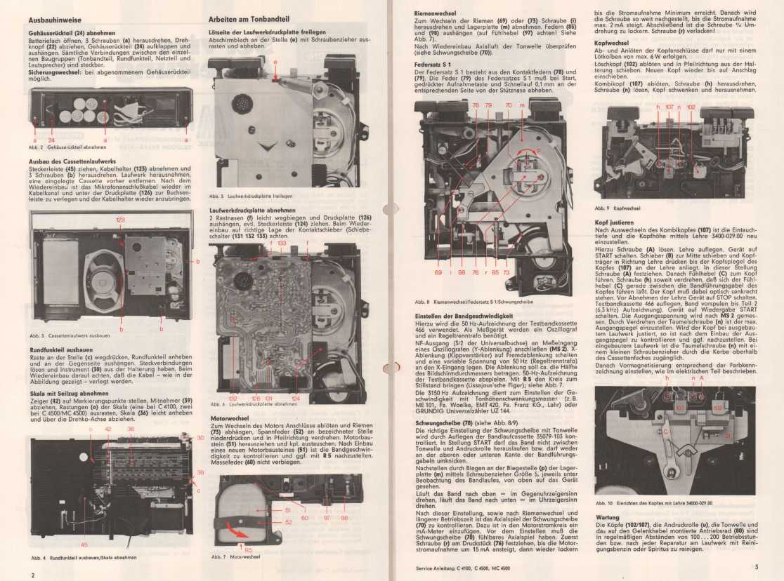 Сервисная инструкция Grundig C4100, C4500, MC4500