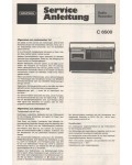 Сервисная инструкция Grundig C6500