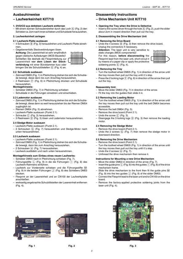 Сервисная инструкция Grundig GDP-3200, GDP-3205