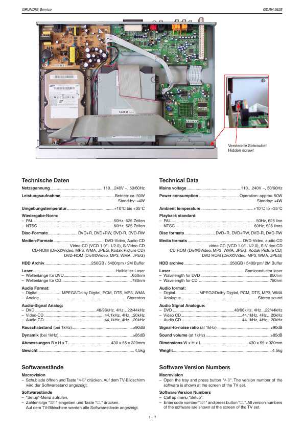 Сервисная инструкция Grundig GDRH-5625