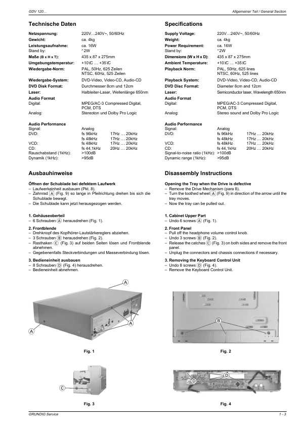 Сервисная инструкция Grundig GDV-120