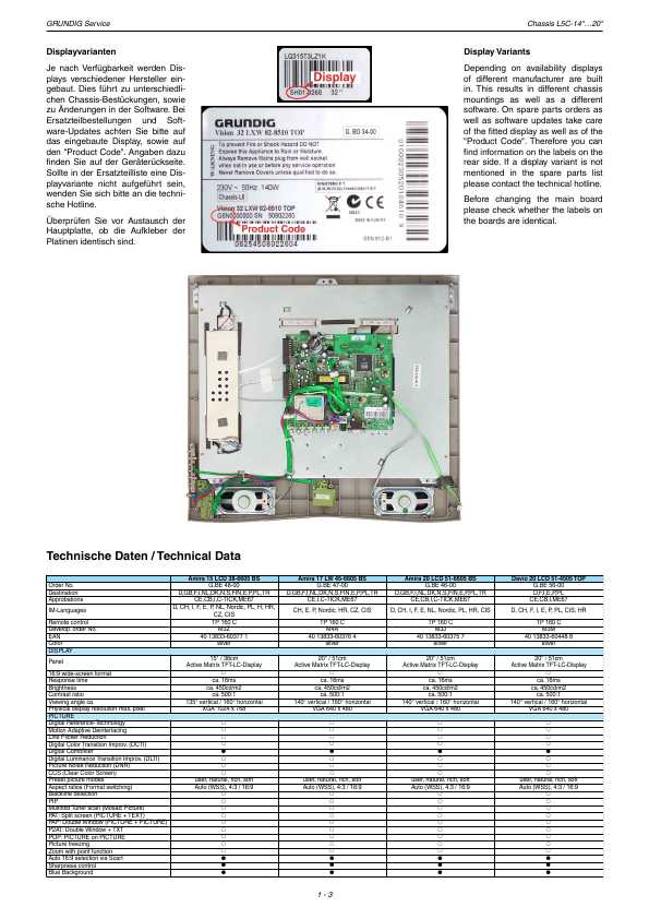 Сервисная инструкция GRUNDIG LCD51-4505TOP DAVIO-20