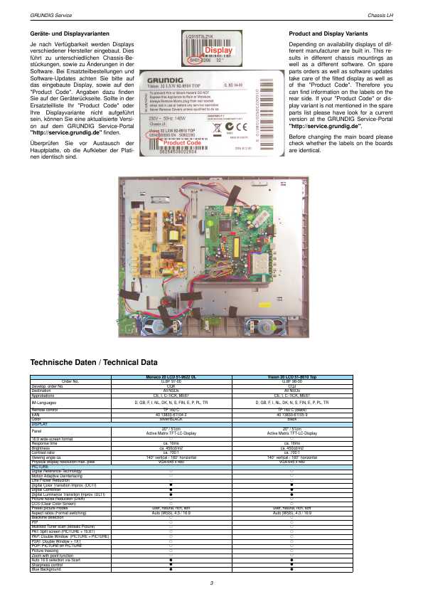 Сервисная инструкция GRUNDIG LCD51-8610TOP VISION-20