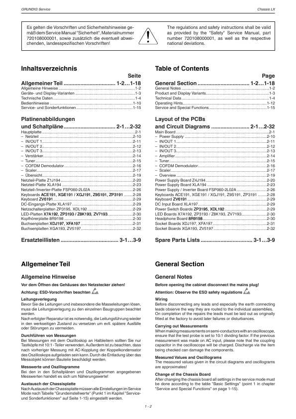 Сервисная инструкция GRUNDIG LXW49-7711TEXT LENARO-19