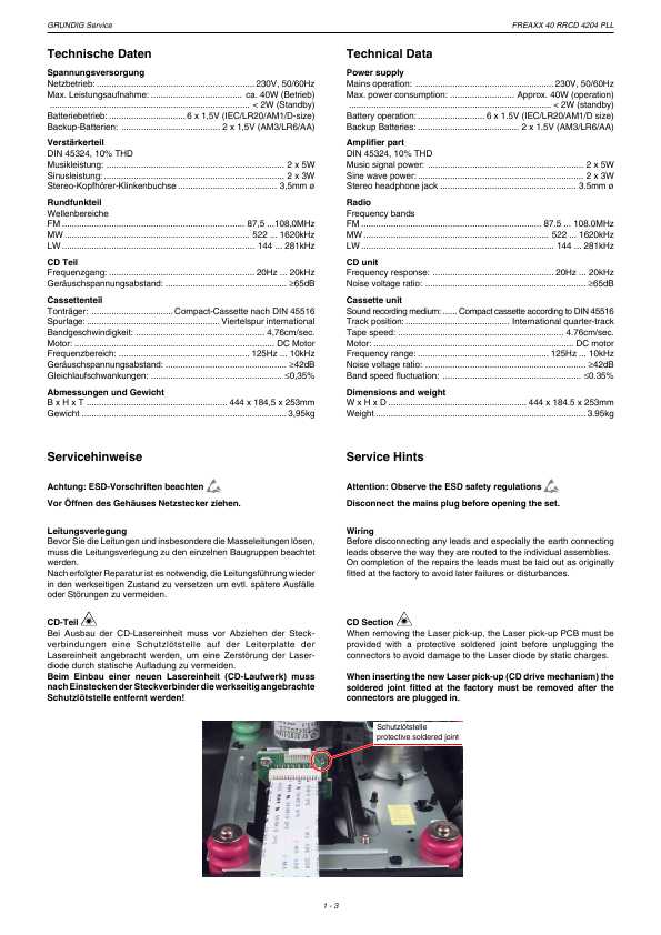 Сервисная инструкция GRUNDIG RRCD-4204PLL