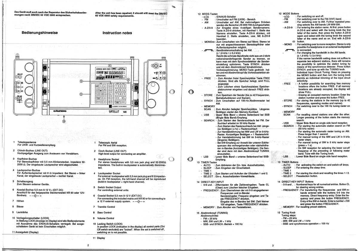 Сервисная инструкция Grundig SATELLIT 500