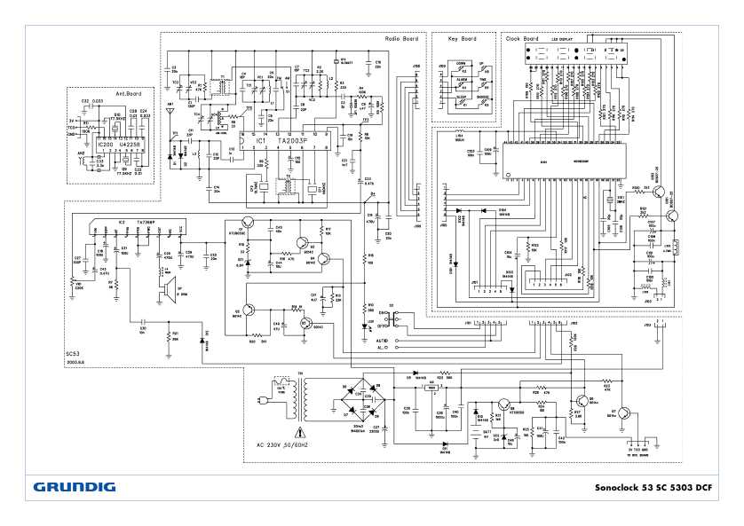 Сервисная инструкция Grundig Sonoclock 53, SC-5303DCF