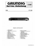 Сервисная инструкция GRUNDIG ST-1500