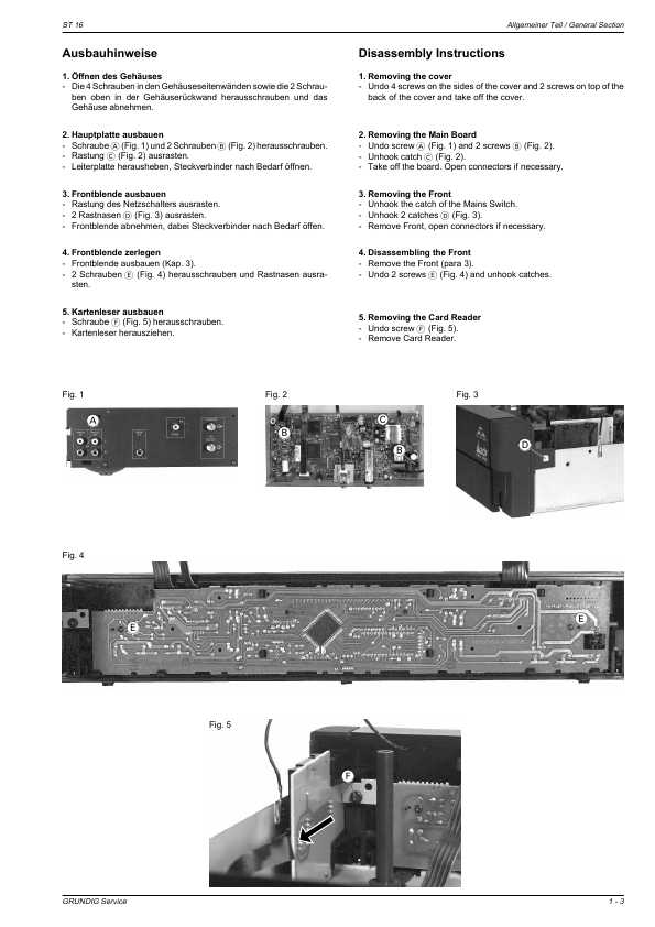 Сервисная инструкция GRUNDIG ST-16