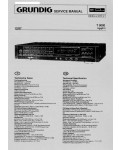 Сервисная инструкция Grundig T9000