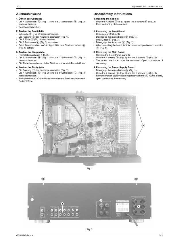 Сервисная инструкция Grundig V21