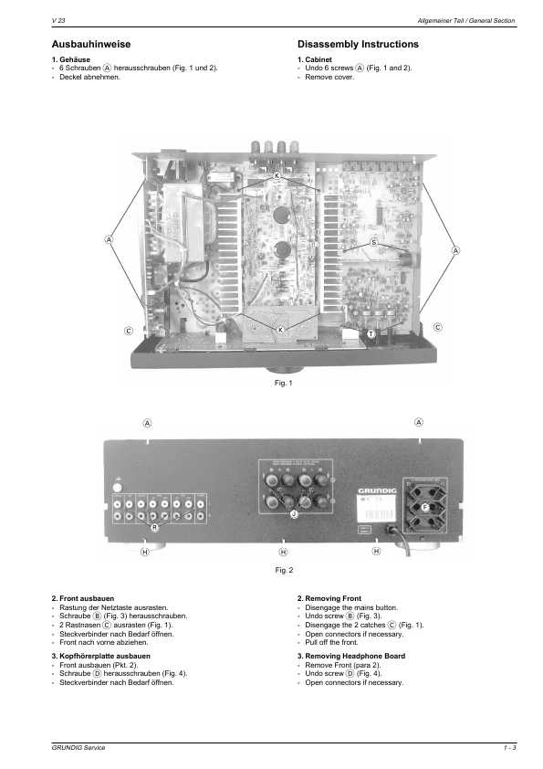 Сервисная инструкция Grundig V23