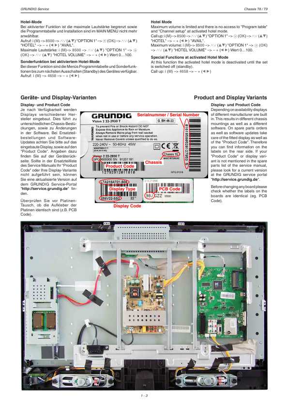 Сервисная инструкция Grundig VISION-3, 4, 6, 9 TORONTO