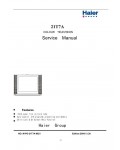 Сервисная инструкция Haier 21T7A