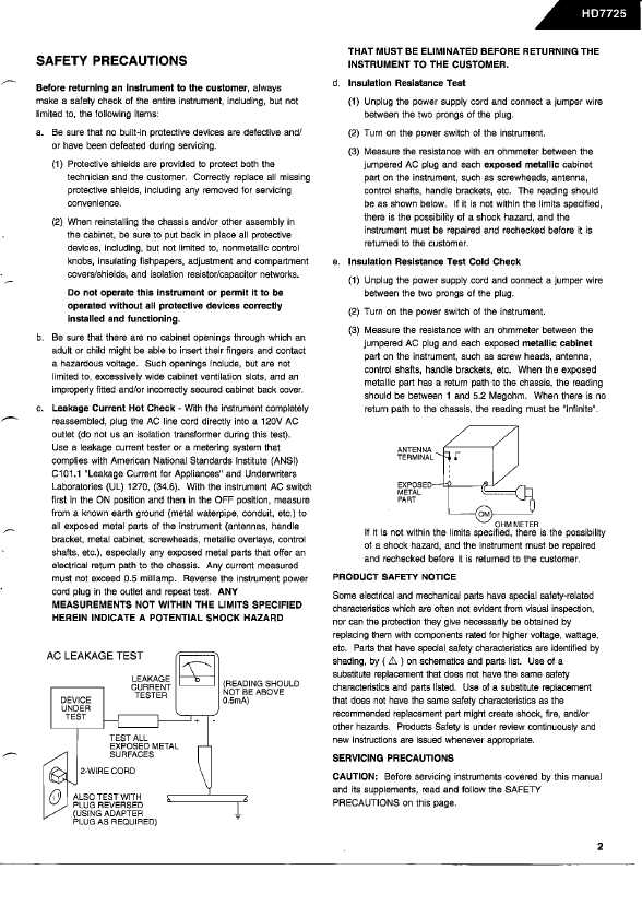 Сервисная инструкция Harman-Kardon HD-7725