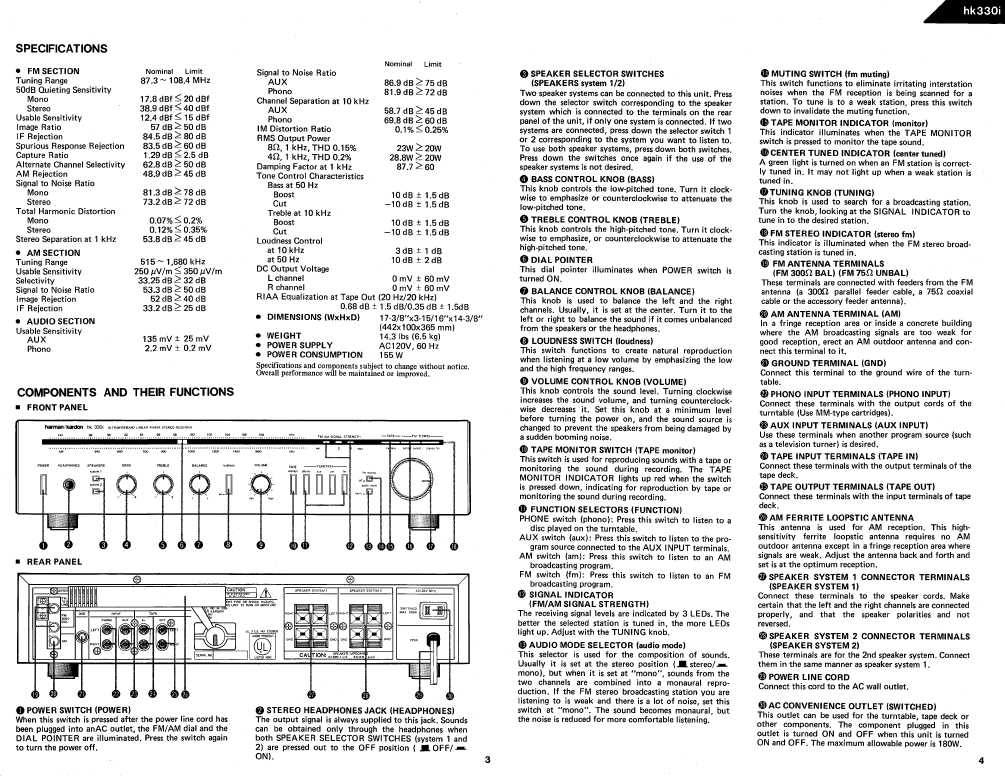 Сервисная инструкция Harman-Kardon HK-330I