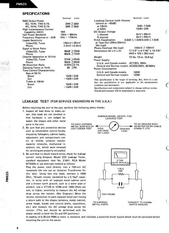 Сервисная инструкция Harman-Kardon PM-625