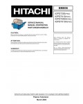 Сервисная инструкция HITACHI 42PD7200, 42PD7A10