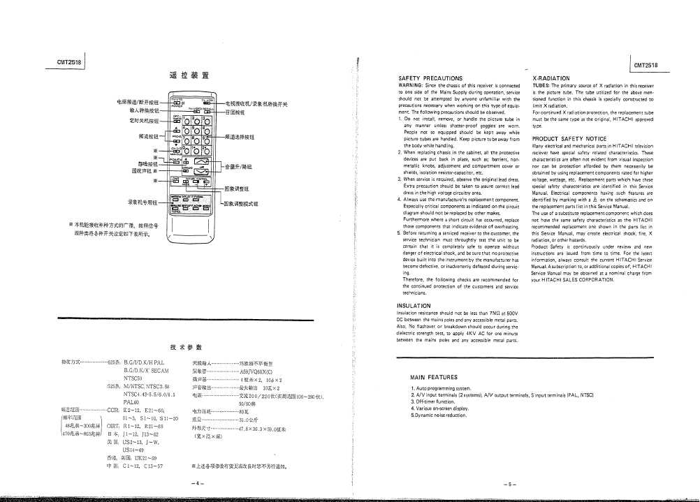 Сервисная инструкция HITACHI CMT2518