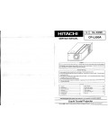 Сервисная инструкция Hitachi CP-L550A