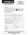 Сервисная инструкция HITACHI CP-RX93