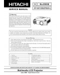 Сервисная инструкция Hitachi CP-SX1350