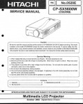 Сервисная инструкция Hitachi CP-SX5600W