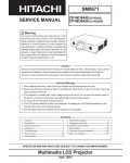 Сервисная инструкция Hitachi CP-WU8440, CP-WU8450