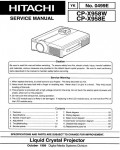 Сервисная инструкция Hitachi CP-X958