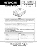 Сервисная инструкция Hitachi CP-X995W