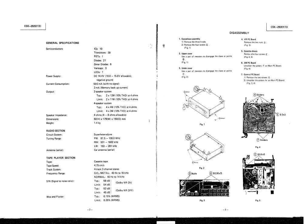 Сервисная инструкция HITACHI CSK-292EF