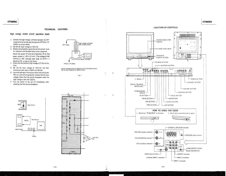 Сервисная инструкция Hitachi CT-7880BU
