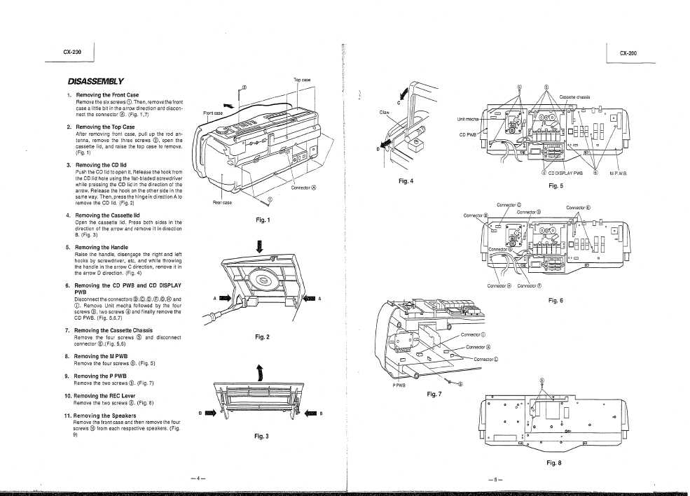 Сервисная инструкция Hitachi CX-200