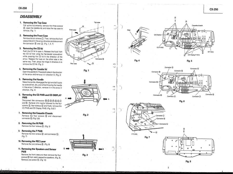 Сервисная инструкция Hitachi CX-250