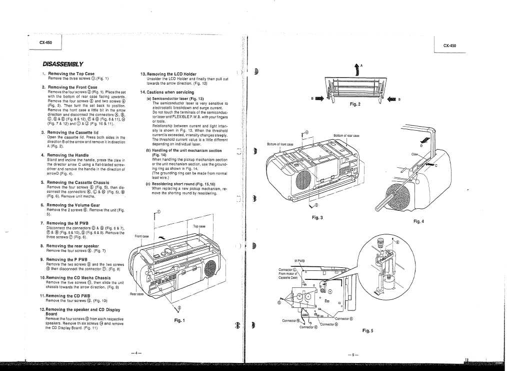 Сервисная инструкция Hitachi CX-450