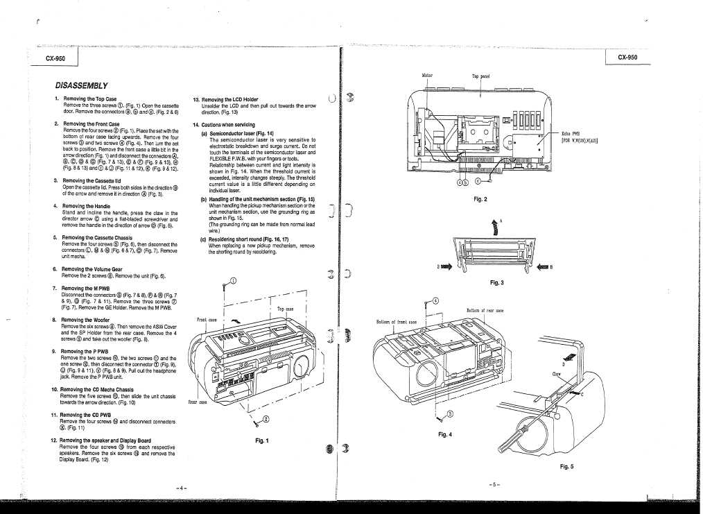Сервисная инструкция Hitachi CX-950