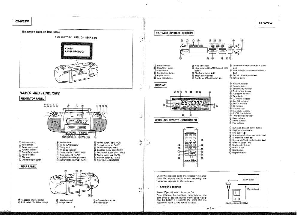 Сервисная инструкция Hitachi CX-W22W