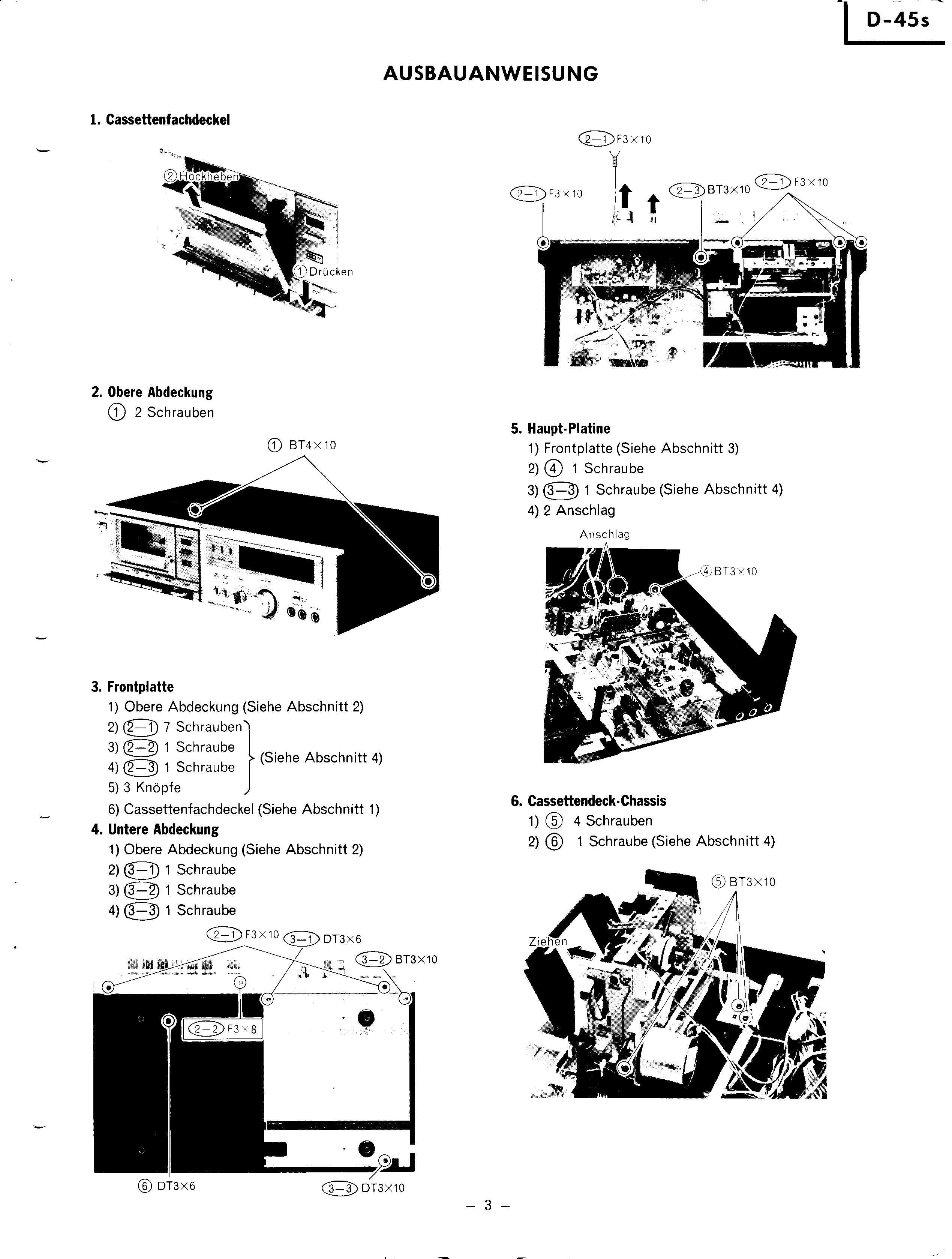 Сервисная инструкция Hitachi D-45S DE