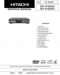 Сервисная инструкция Hitachi DV-P303U, DV-P305U