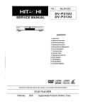 Сервисная инструкция Hitachi DV-P313U, DV-P315U
