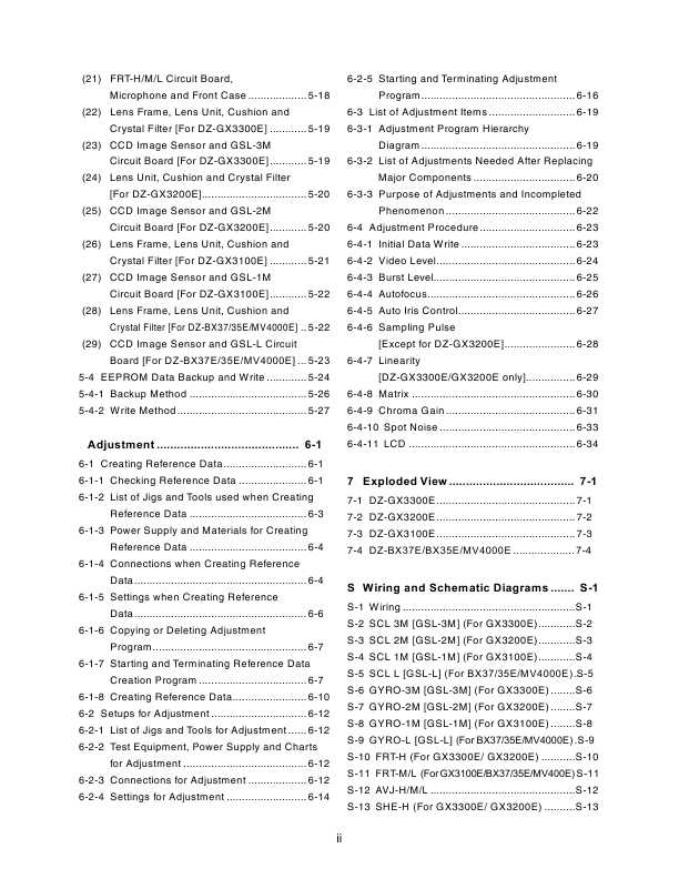 Сервисная инструкция Hitachi DZ-BX37E