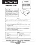 Сервисная инструкция Hitachi ED-X31EP, ED-X33EP