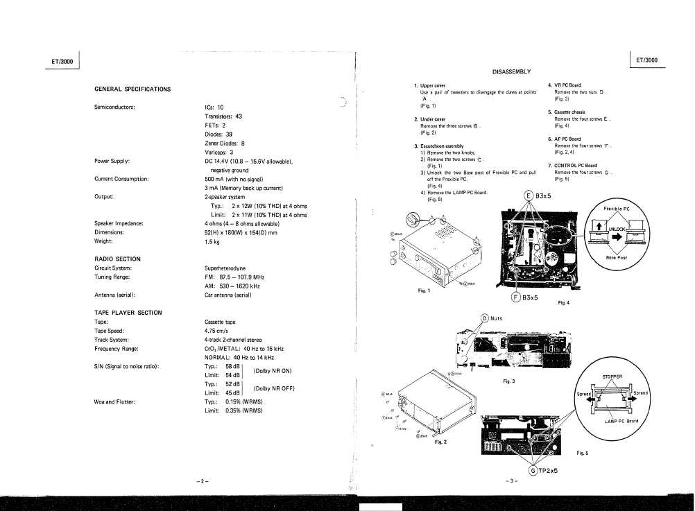 Сервисная инструкция HITACHI ET-3000