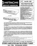 Сервисная инструкция HITACHI FT-D100
