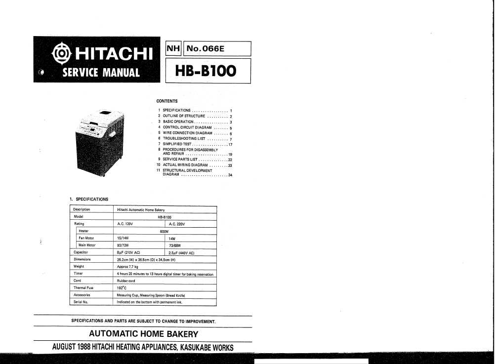 Инструкция по эксплуатации хлебопечки hitachi