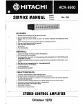 Сервисная инструкция Hitachi HCA-6500