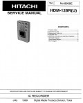 Сервисная инструкция Hitachi HDM-128R